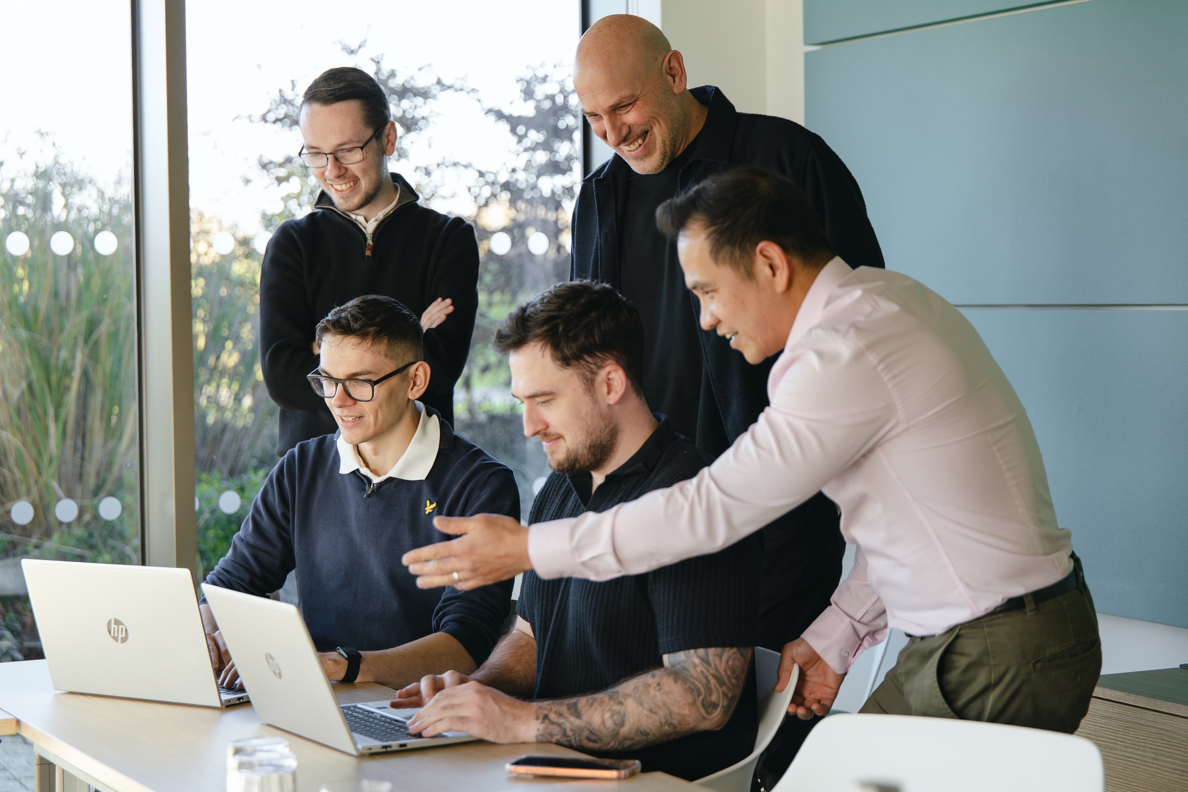 Digital Defence Group team reviewing phishing simulation outcomes